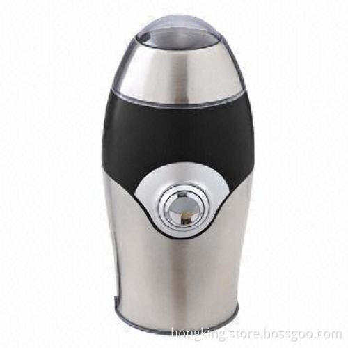 Electric Coffee Grinder with Stainless Steel Body